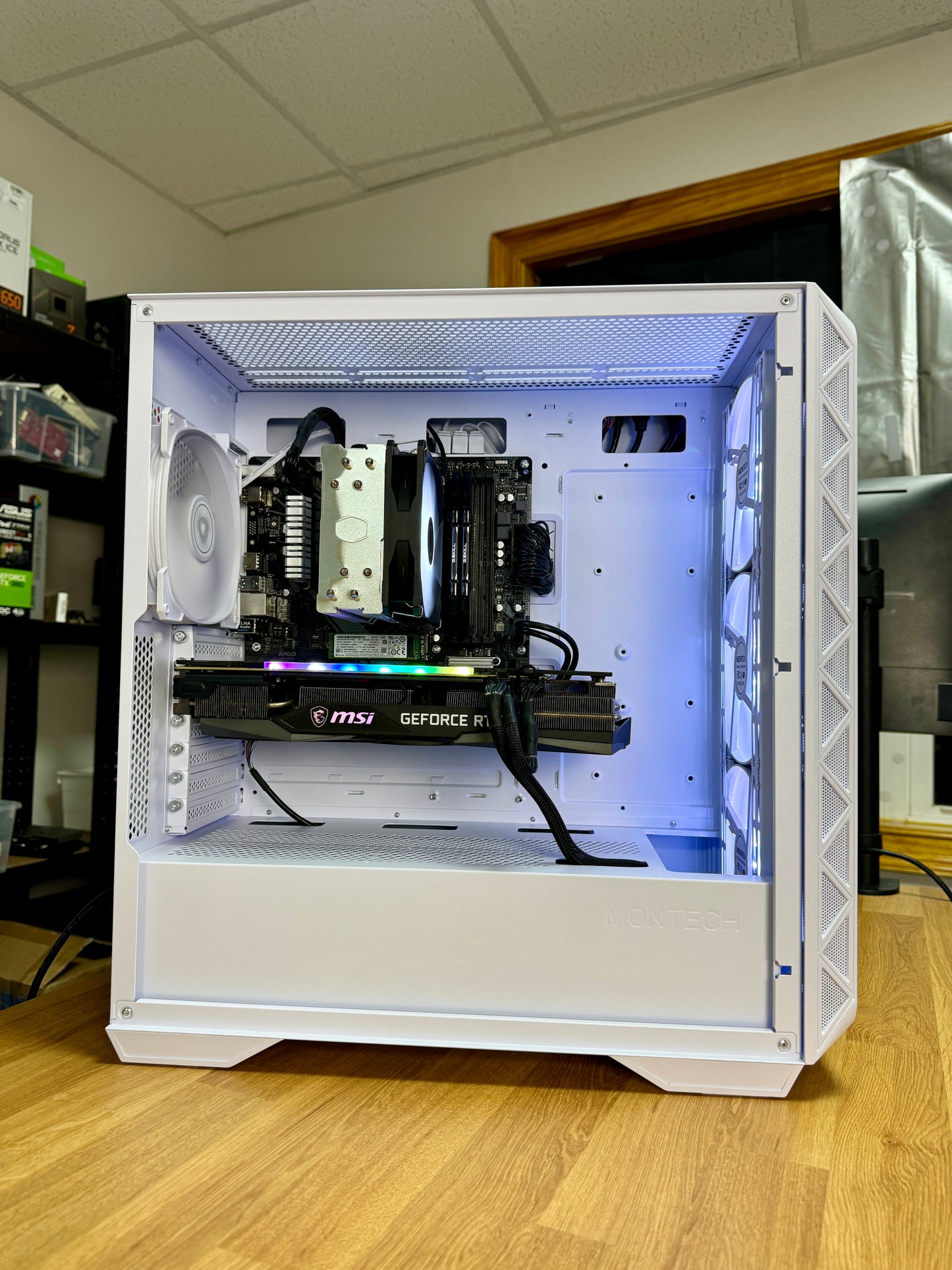 White Gaming PC | RTX 3060Ti Ryzen 7 | Play Fortnite, Battlefield 6, GTA V, Stream, Edit, and more!